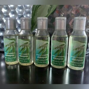 5 - 1oz Bath and Body Works - Rainkissed Leaves Shea & Vitamin E Shampoo